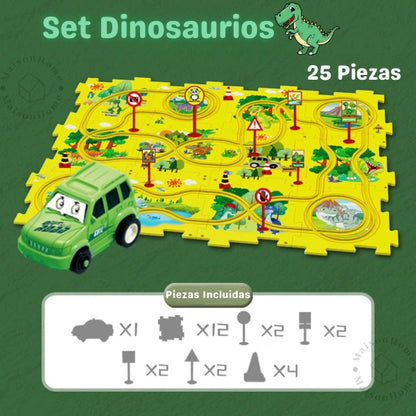 Construye y Aprende con PuzzleRacer™ Juguete Educativo